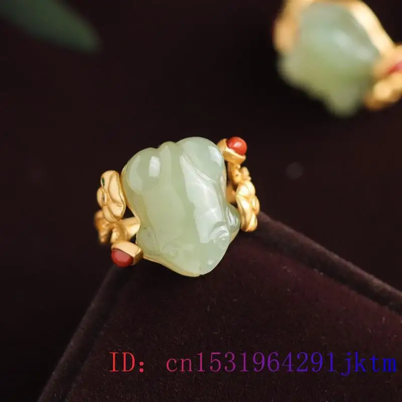Green Jade Frog Rings Charms N - Jewelry Making Rings ulasan dan harga