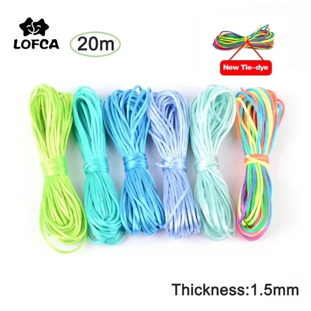 20m/Lot DIY Nylon Cords 1.5mm  - Knotting Cord Silk ulasan dan harga