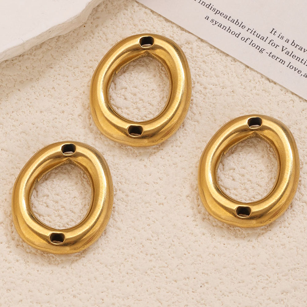 5pcs Stainless Steel Gold Plat - Jewelry Making Supplies Wholesale ulasan dan harga