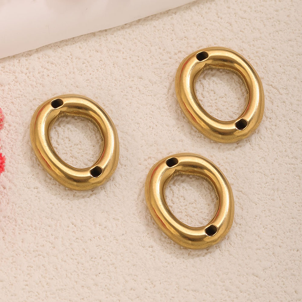 5pcs Stainless Steel Gold Plat - Jewelry Making Supplies Wholesale ulasan dan harga