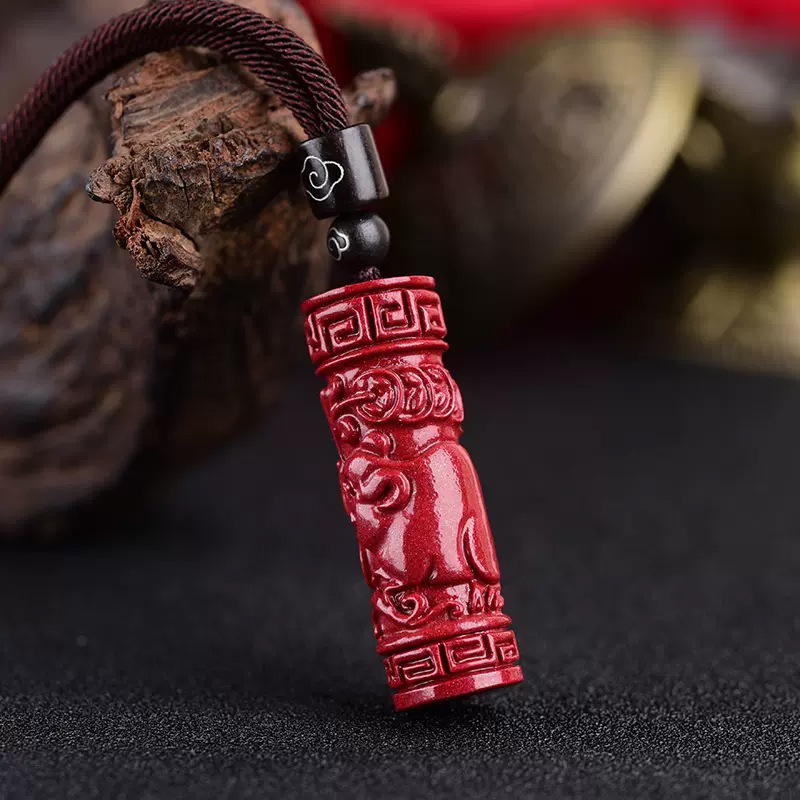 Luxury Red Cinnabar Chinese Zo - Jewelry Making With Stones ulasan dan harga