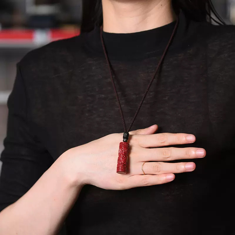 Luxury Red Cinnabar Chinese Zo - Jewelry Making With Stones ulasan dan harga