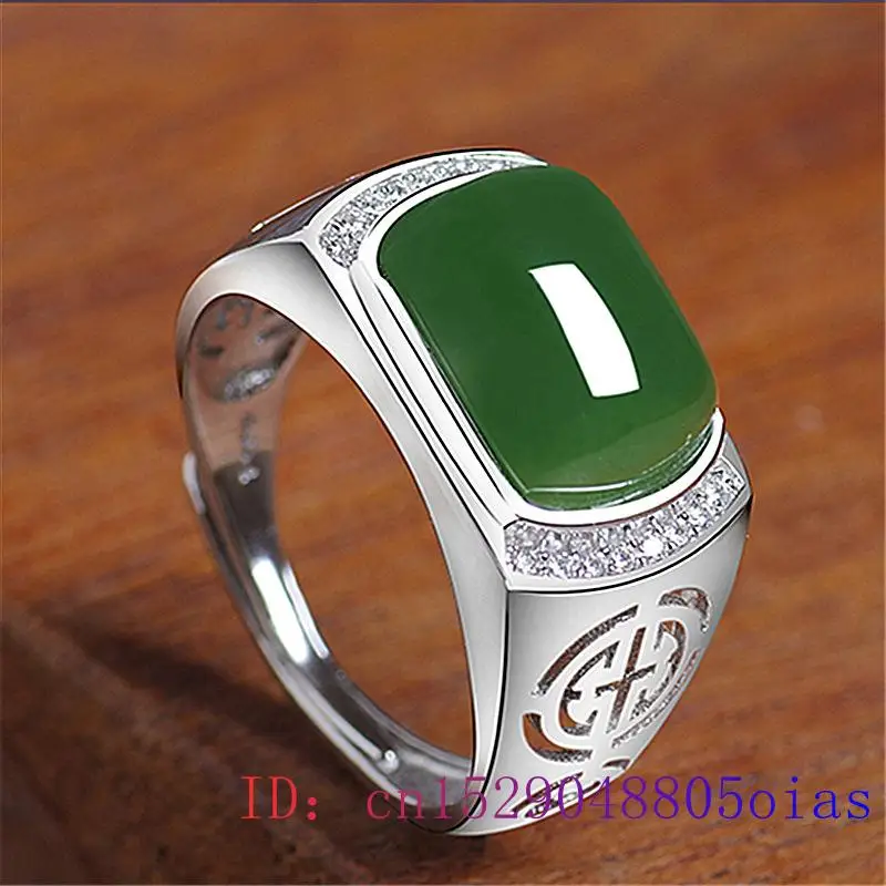Green Jade Ring Gifts Fashion  - Jewelry Making With Stones ulasan dan harga