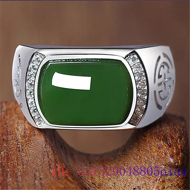 Green Jade Ring Gifts Fashion  - Jewelry Making With Stones ulasan dan harga