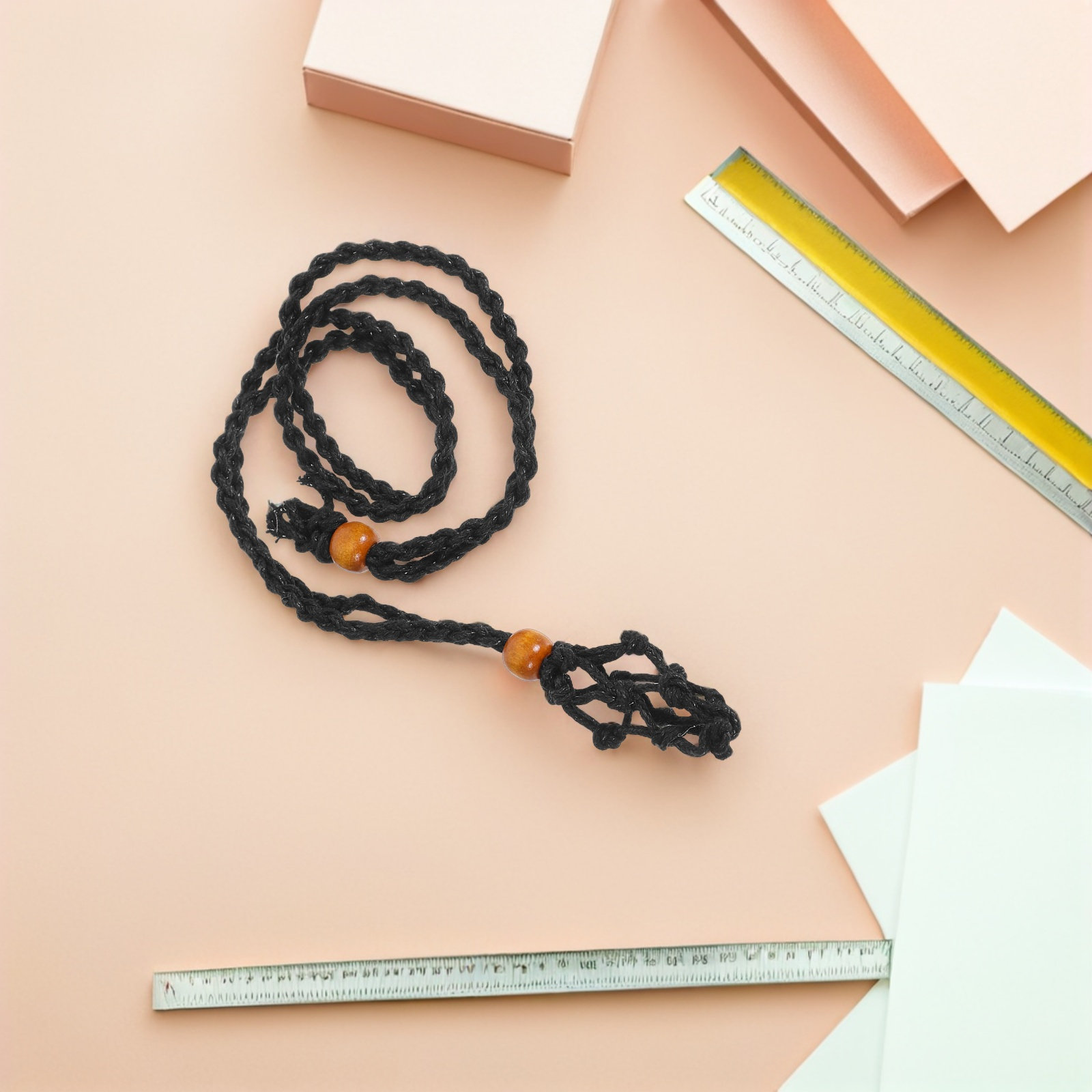 1Set DIY Necklace Kit Black Ir - Jewelry Making With Stones ulasan dan harga