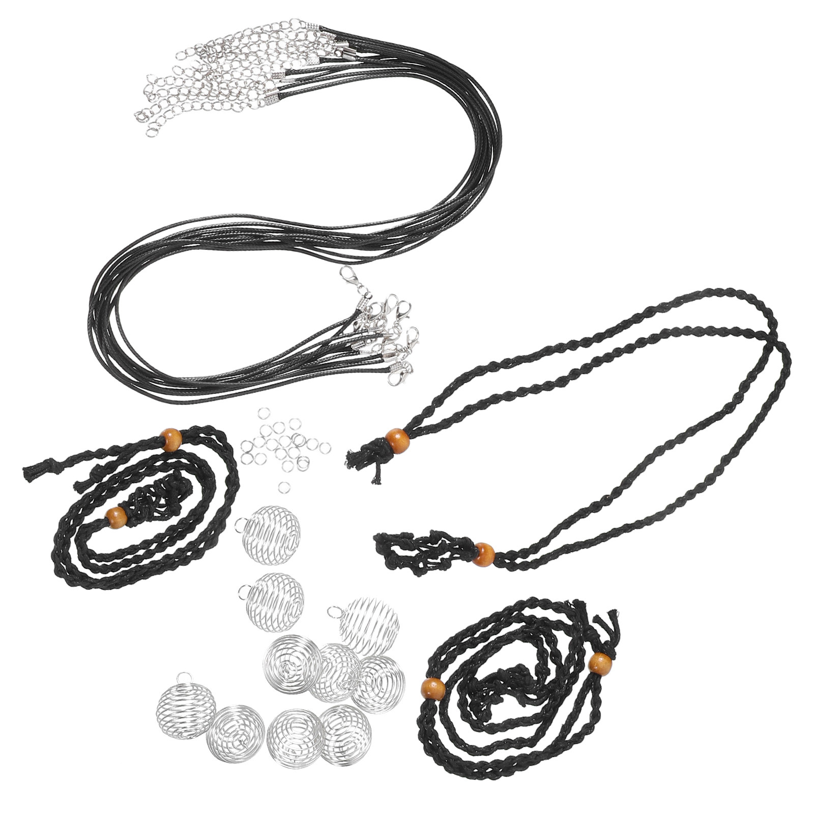 1Set DIY Necklace Kit Black Ir - Jewelry Making With Stones ulasan dan harga