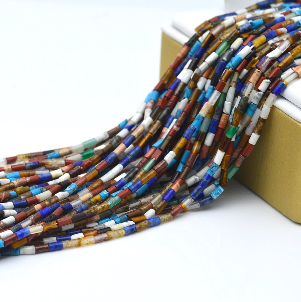 2x2mm 2x4mm 4x13mm Mixed Stone - Jewelry Making Store ulasan dan harga
