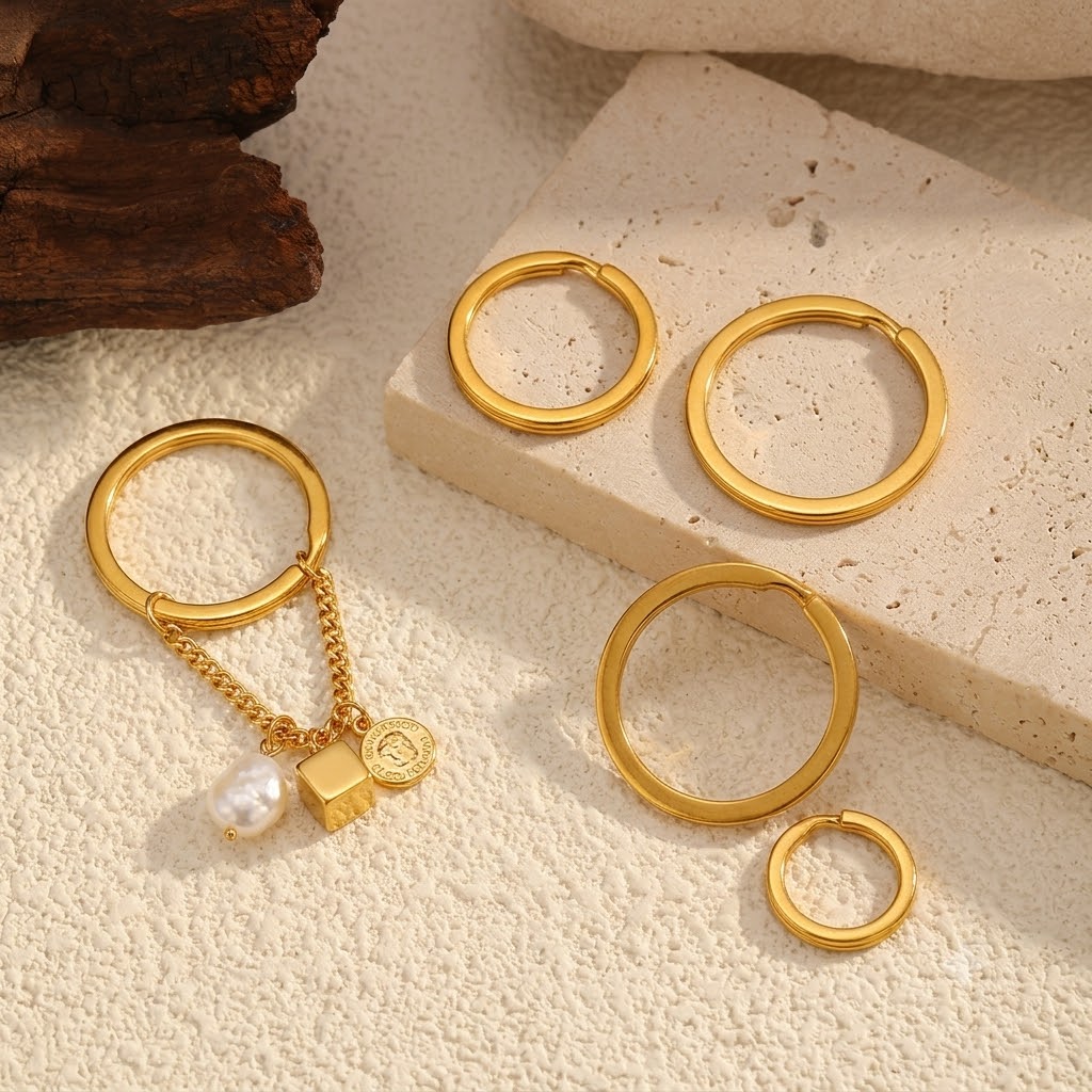 10pcs Stainless Steel 15-32mm  - Jewelry Making Rings ulasan dan harga