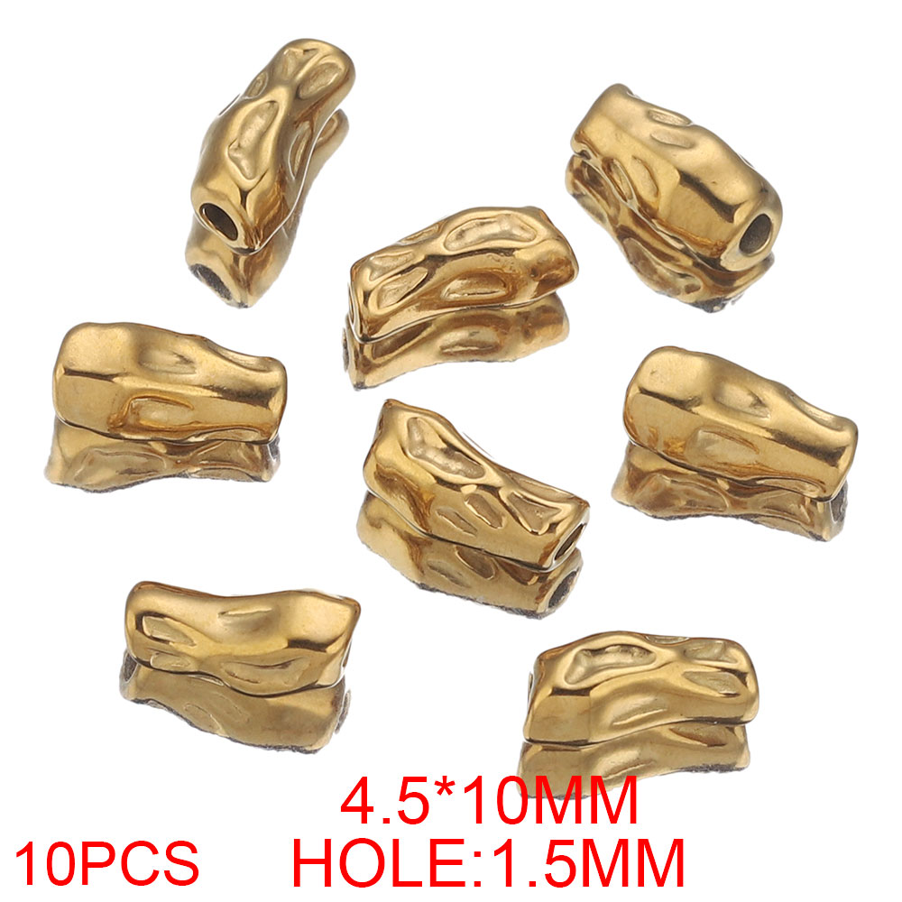 10PCS Stainless Steel Square I - Jewelry Making Supplies Wholesale ulasan dan harga