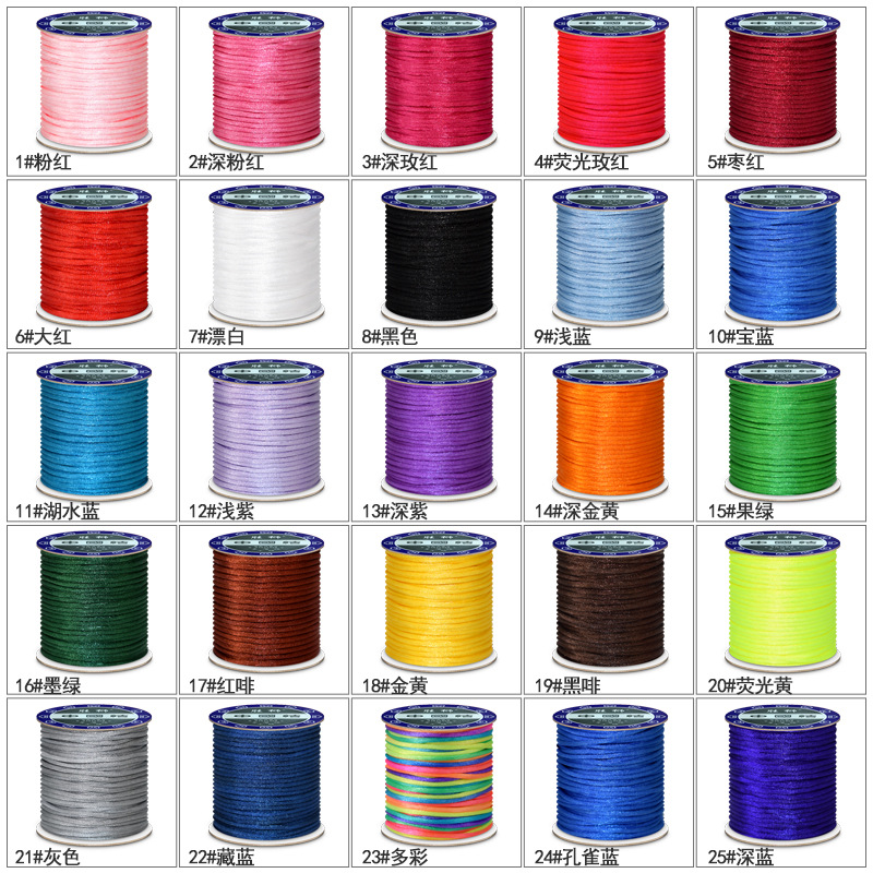 1.5/2/2.5mm Korea Rope String  - Knotting Cord Silk ulasan dan harga