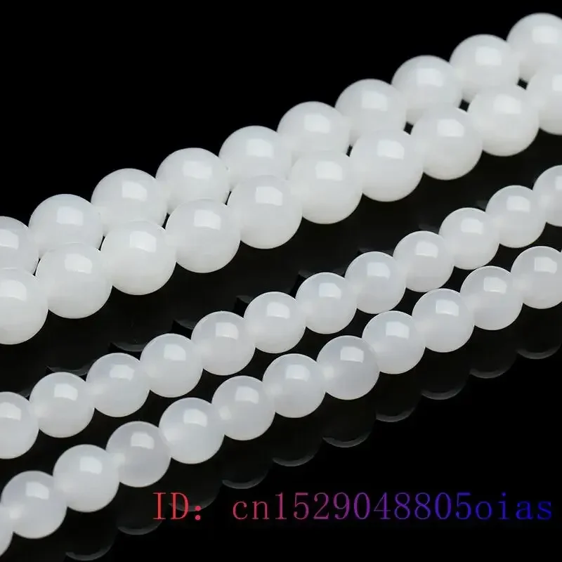 White Jade Beaded Necklace Bea - Jewelry Making With Stones ulasan dan harga