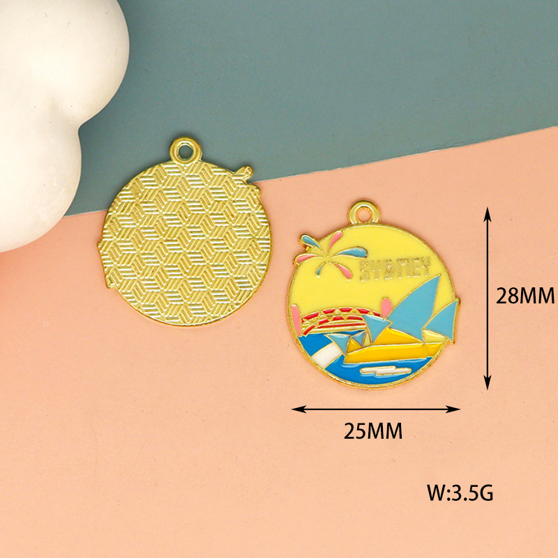 10pcs Colorful Enamel Travel C - Jewelry Making Tokyo ulasan dan harga