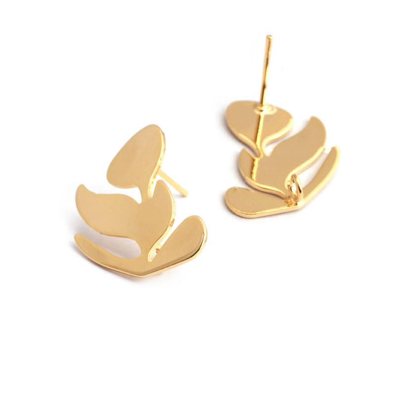 18K Gold Color Brass Lotus Lea - Jewelry Making Findings ulasan dan harga