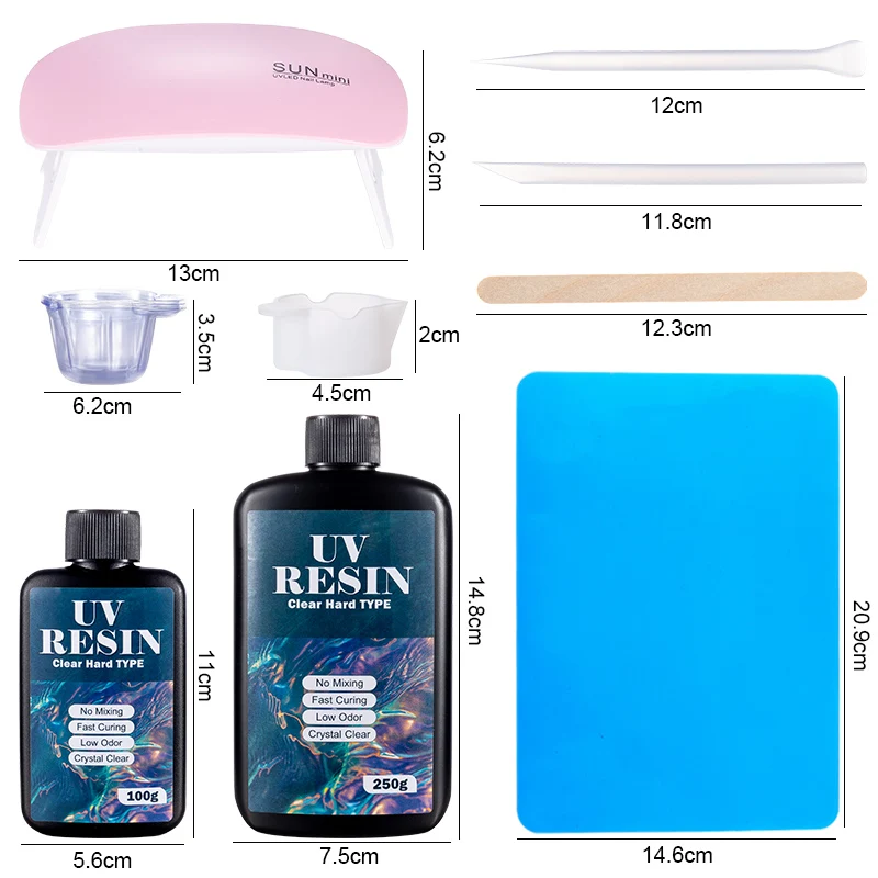 Hard UV Resin Glue Kit Fast Cu - Jewelry Making Tools List ulasan dan harga