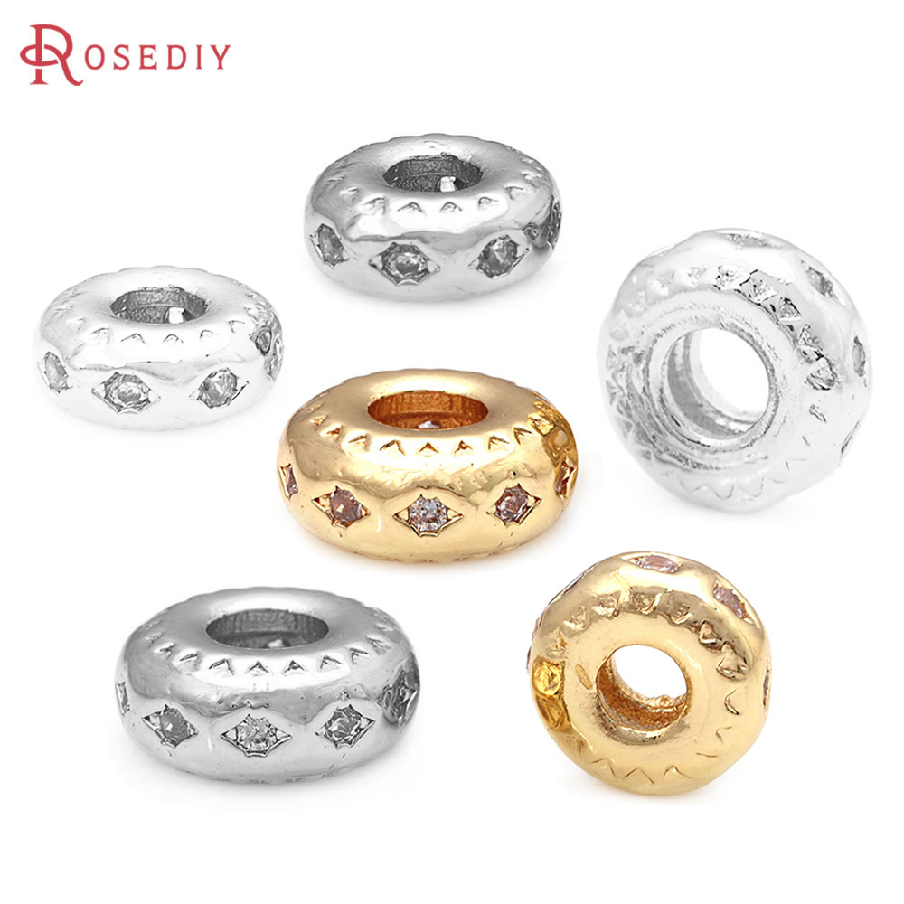 5.5MM 7.5MM Brass Zircon Wheel - Jewelry Making Store ulasan dan harga