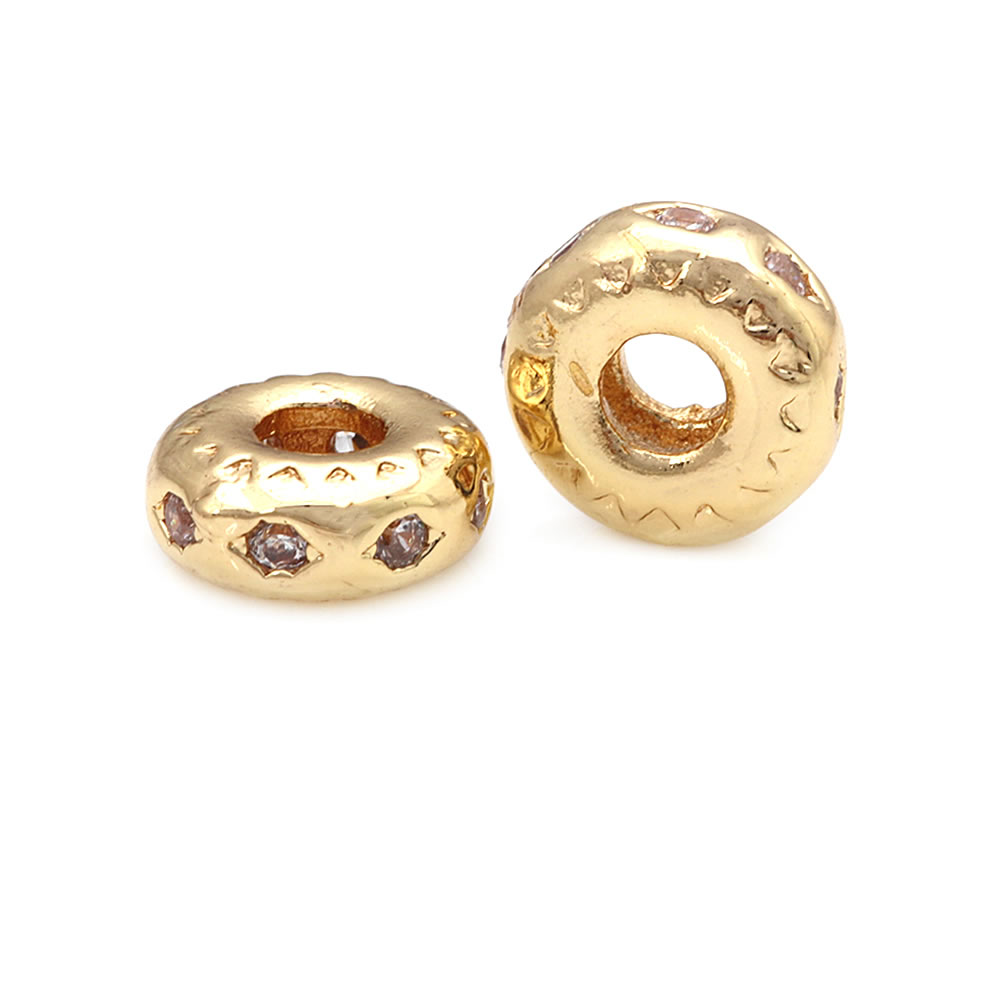 5.5MM 7.5MM Brass Zircon Wheel - Jewelry Making Store ulasan dan harga