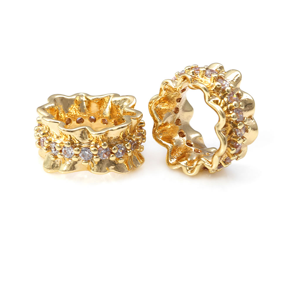 Brass Zircon Large Hole Cylind - Jewelry Making Store ulasan dan harga