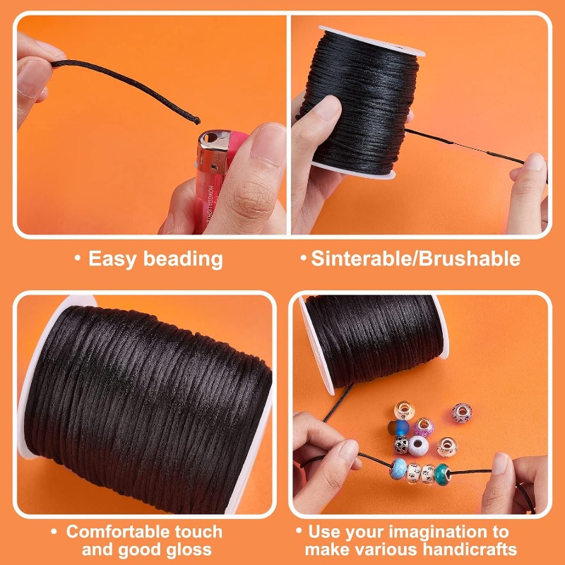 106 Yards Rattail Satin Cords  - Knotting Cord Silk ulasan dan harga