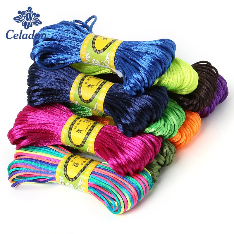 2mm 20meter Soft Satin Rattail - Knotting Cord Silk ulasan dan harga