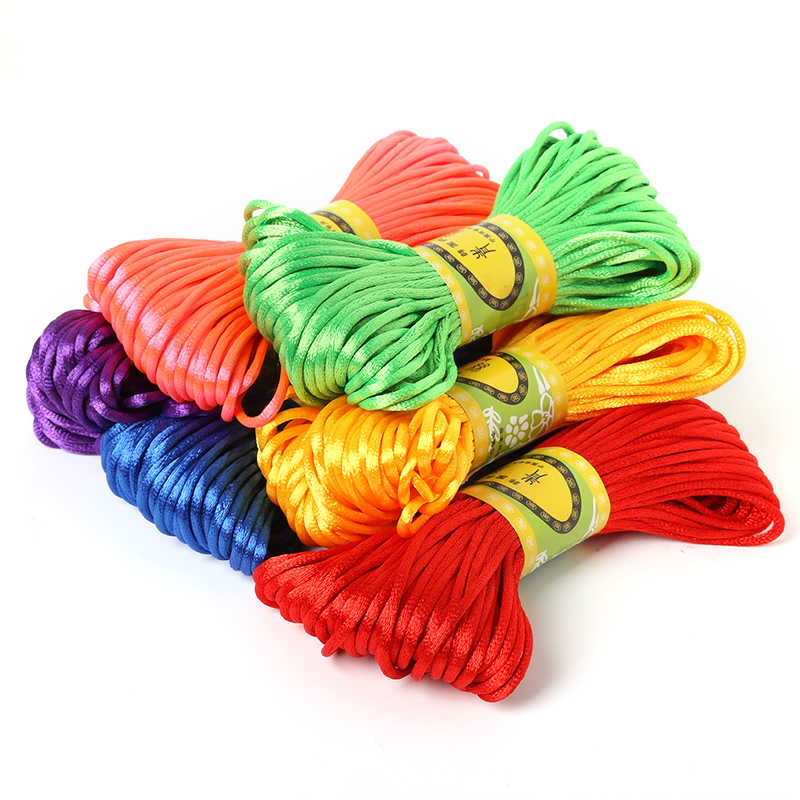 2mm 20meter Soft Satin Rattail - Knotting Cord Silk ulasan dan harga