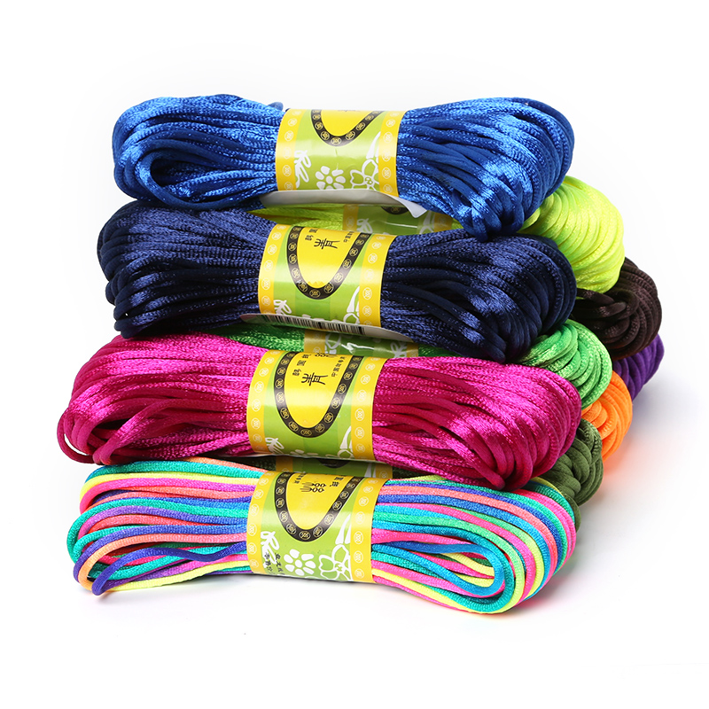 2mm 20meter Soft Satin Rattail - Knotting Cord Silk ulasan dan harga
