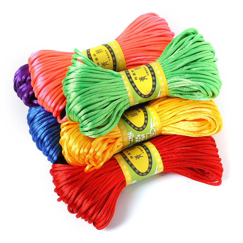 2mm 20meter Soft Satin Rattail - Knotting Cord Silk ulasan dan harga