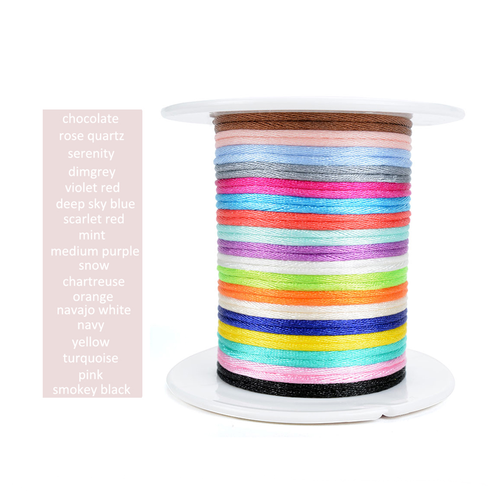 1.5mm Pacifier Clip Chain DIY  - Knotting Cord Silk ulasan dan harga
