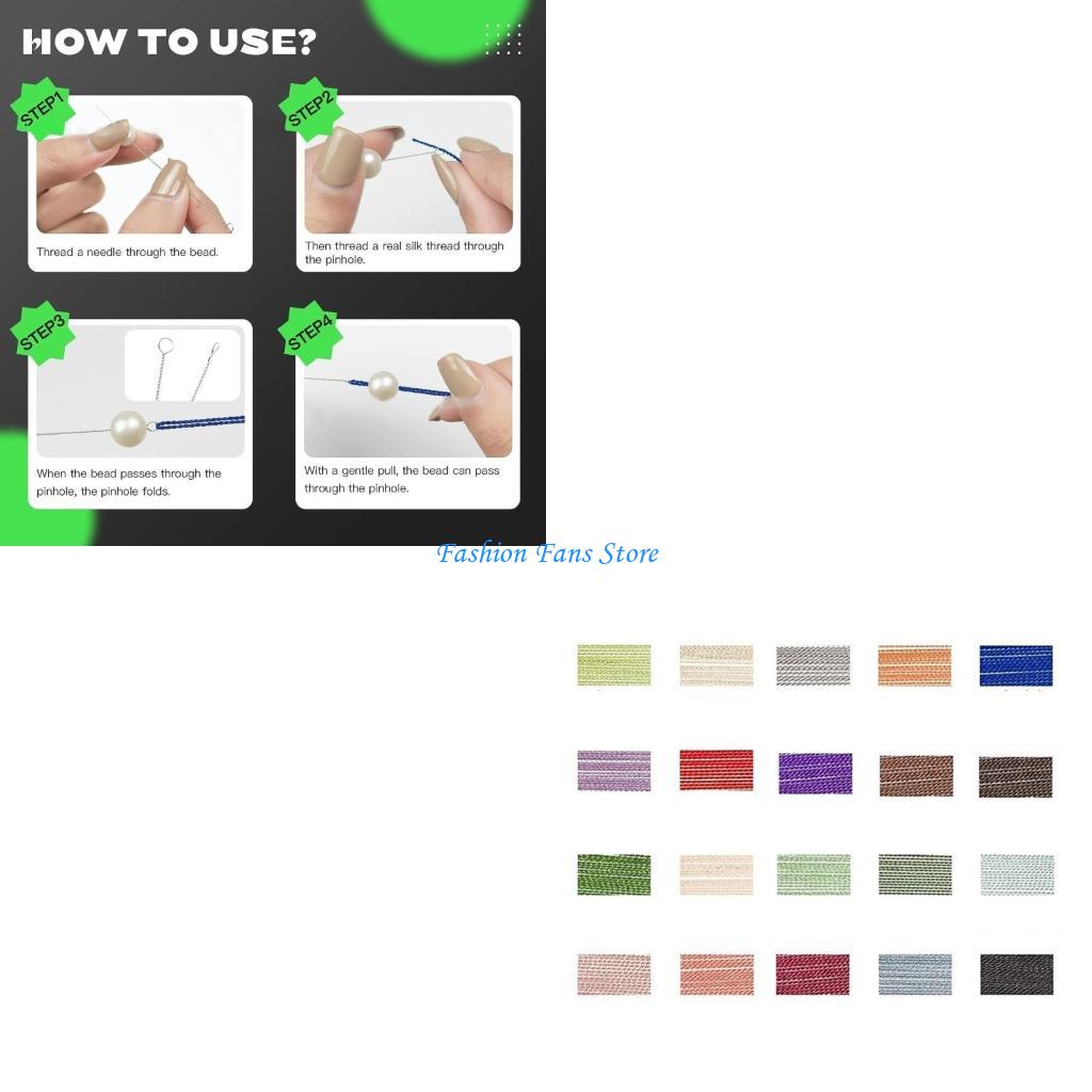 Natural Silk Beading Cord for  - Knotting Cord Silk ulasan dan harga