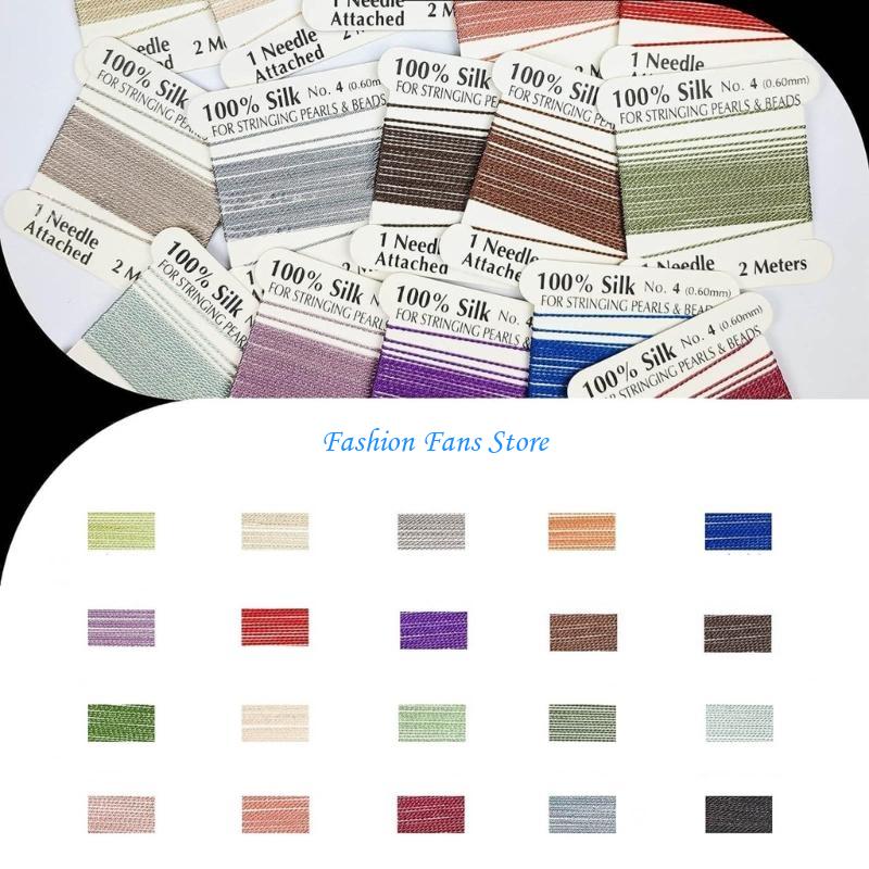 Natural Silk Beading Cord for  - Knotting Cord Silk ulasan dan harga