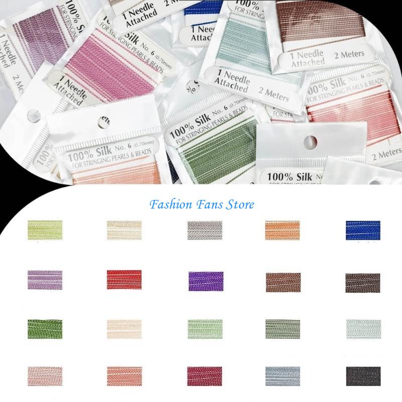 Natural Silk Beading Cord for  - Knotting Cord Silk ulasan dan harga