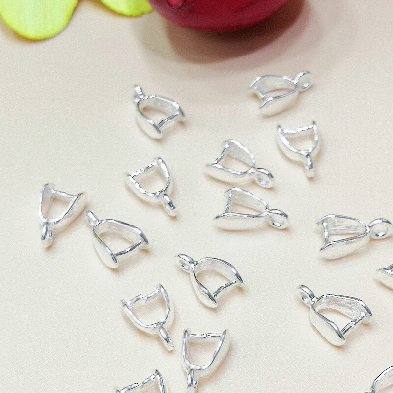 50pcs Silver Plated Connector  - Jewelry Making With Stones ulasan dan harga
