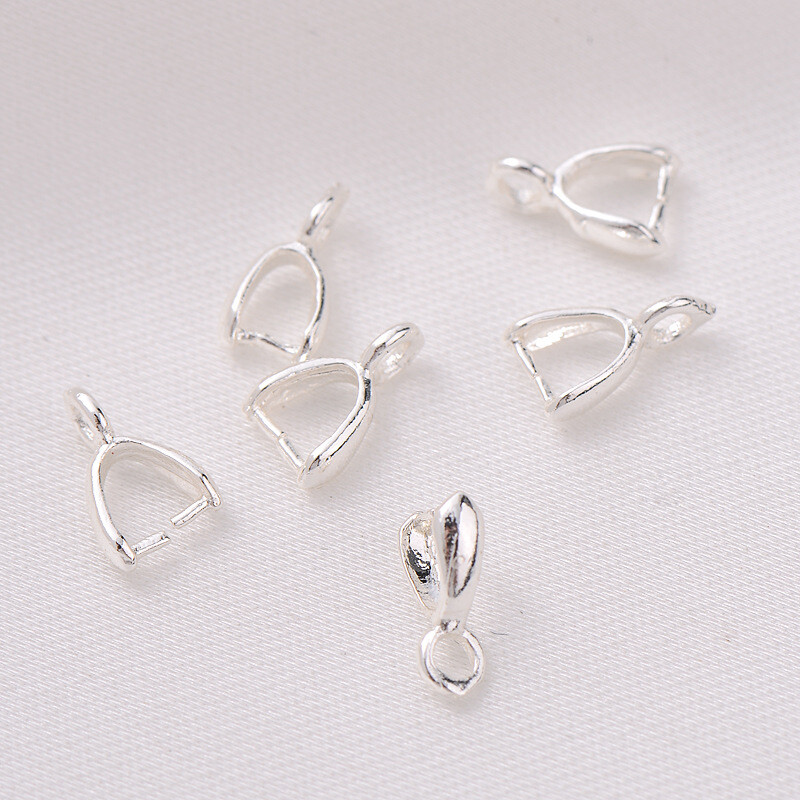 50pcs Silver Plated Connector  - Jewelry Making With Stones ulasan dan harga