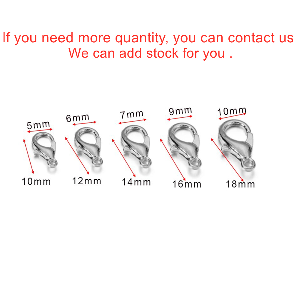 10pcs Multiple Size Lobster Cl - Jewelry Making Supplies Wholesale ulasan dan harga