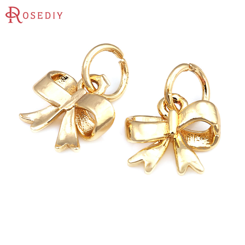 18K Gold Color Brass Grid Bow  - Jewelry Making Store ulasan dan harga