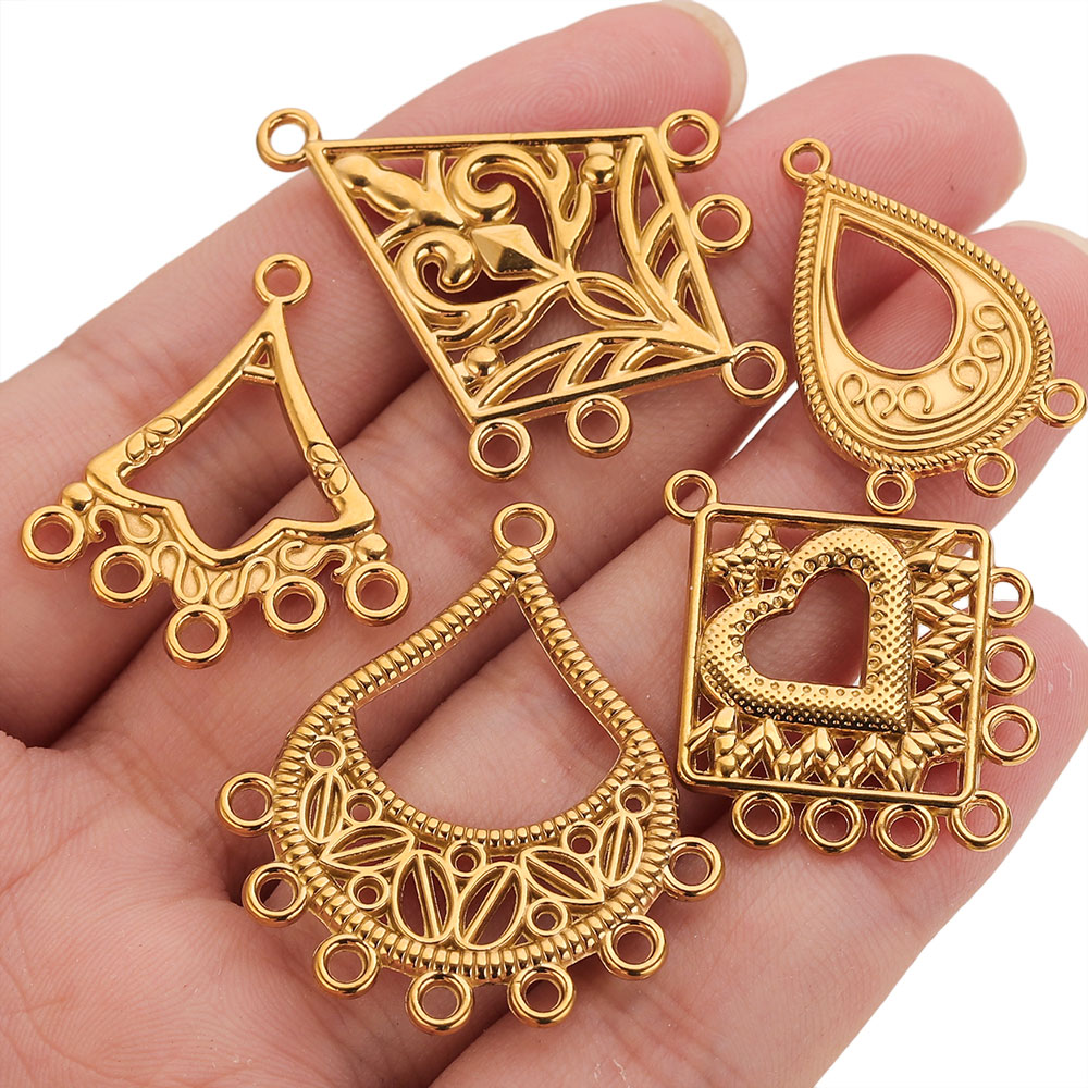 5pcs Stainless Steel Earring C - Jewelry Making Supplies Wholesale ulasan dan harga