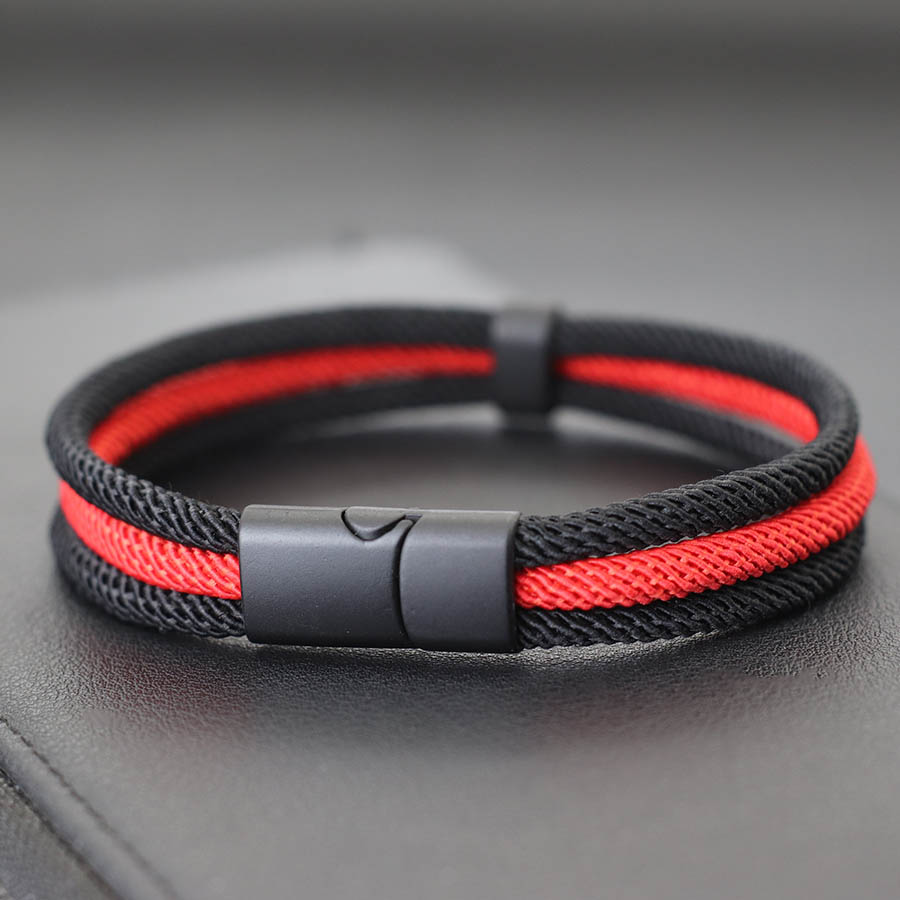 Noter Mens String Bracelet Gra - Knotting Cord Silk ulasan dan harga