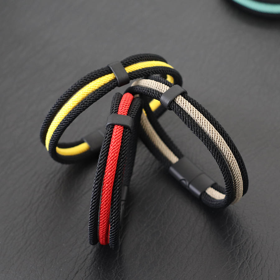 Noter Mens String Bracelet Gra - Knotting Cord Silk ulasan dan harga