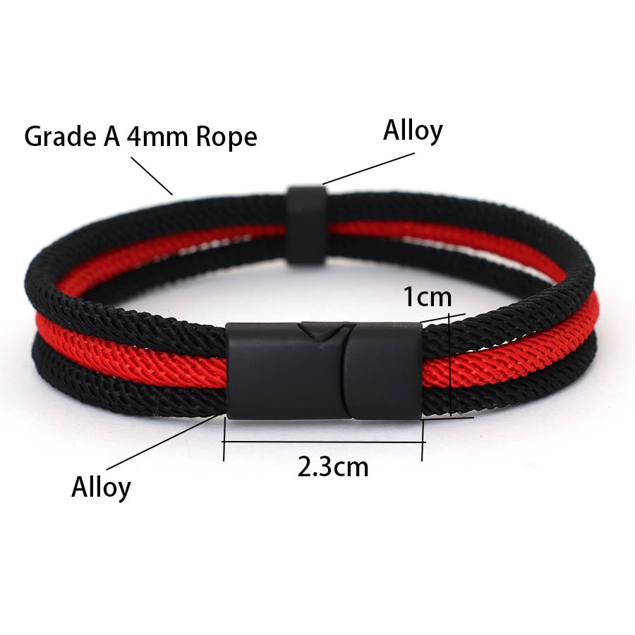 Noter Mens String Bracelet Gra - Knotting Cord Silk ulasan dan harga