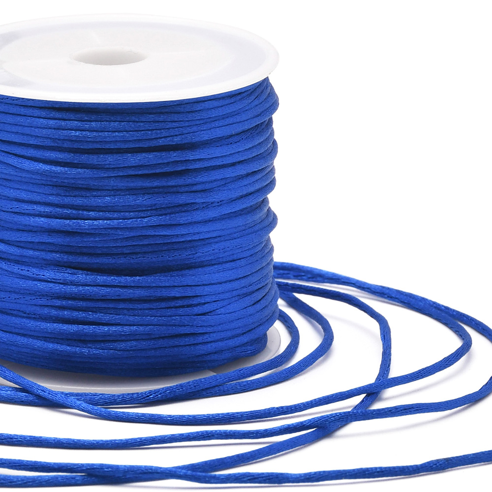 1.5mm Crafts Satin Rattail Cor - Knotting Cord Silk ulasan dan harga