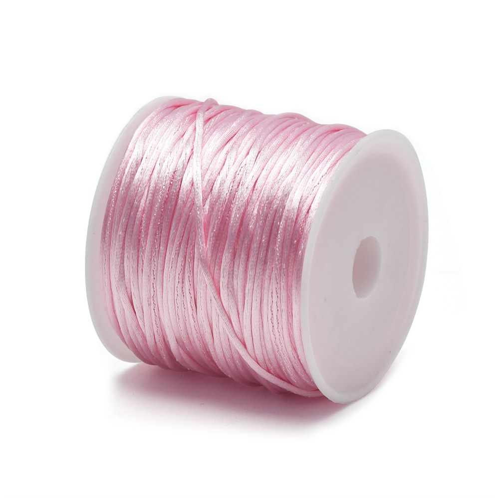 1.5mm Crafts Satin Rattail Cor - Knotting Cord Silk ulasan dan harga