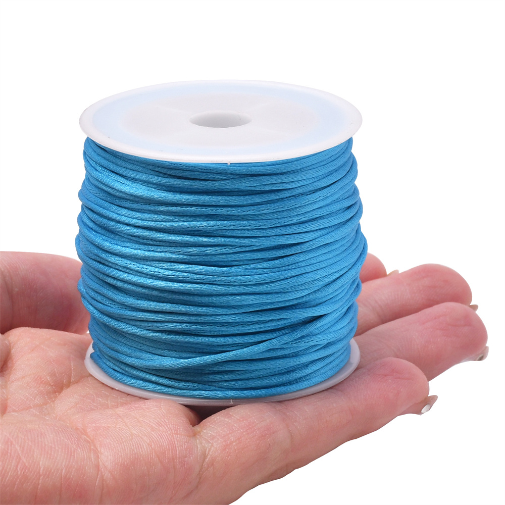 1.5mm Crafts Satin Rattail Cor - Knotting Cord Silk ulasan dan harga