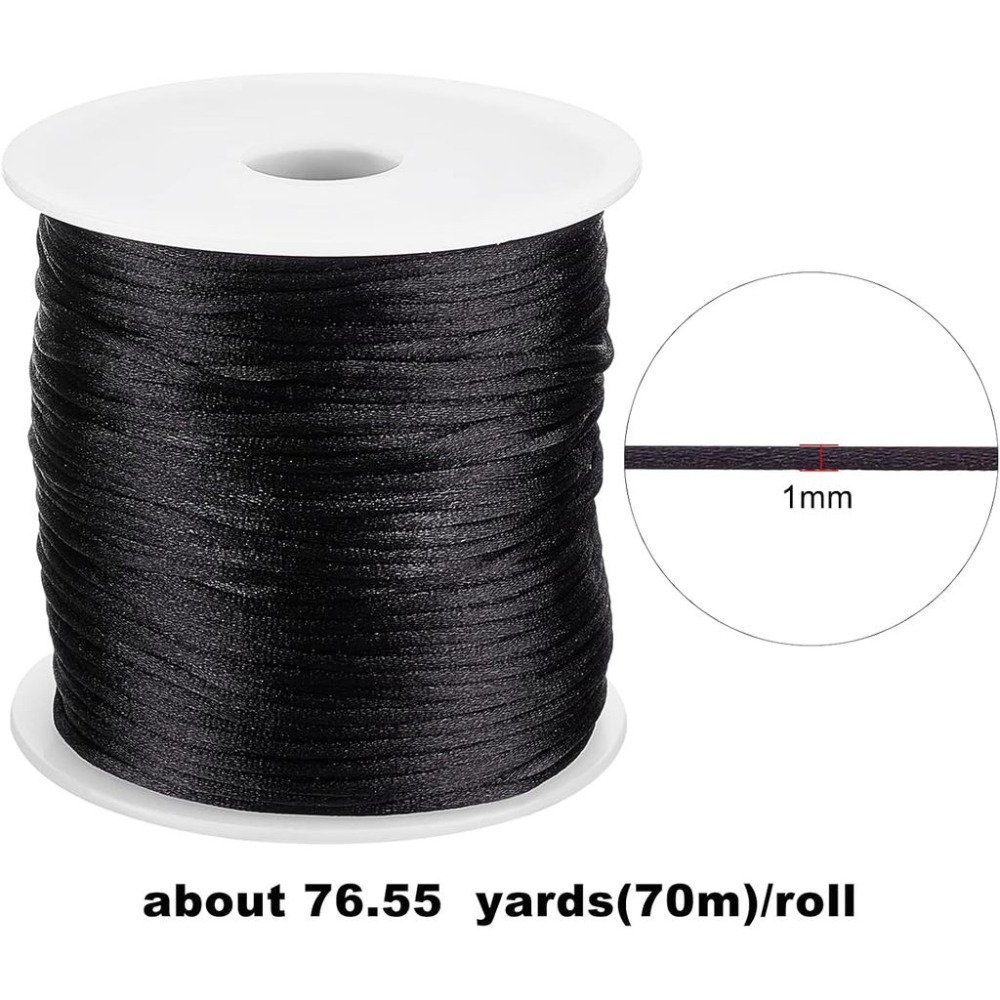 1 Roll 70m Satin Rattail Cord  - Knotting Cord Silk ulasan dan harga