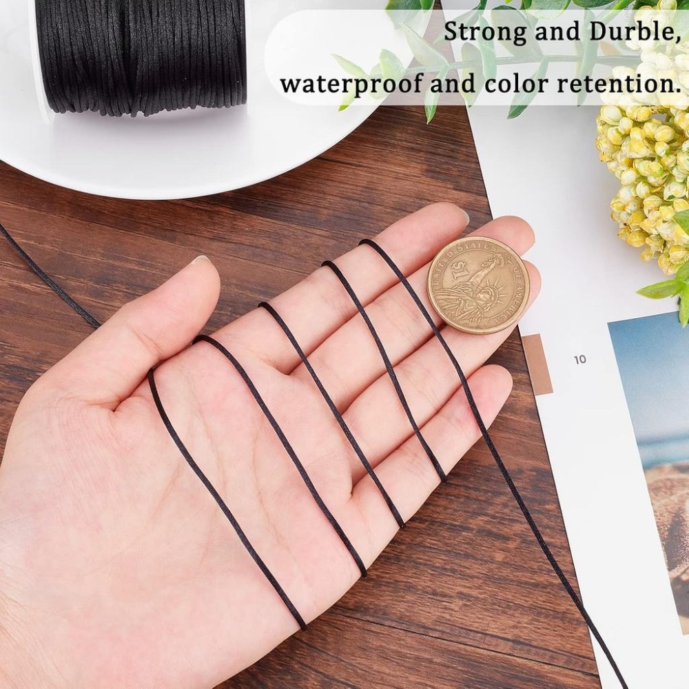 1 Roll 70m Satin Rattail Cord  - Knotting Cord Silk ulasan dan harga