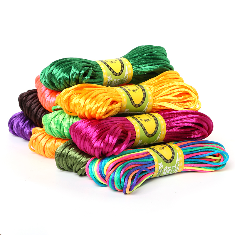 2.5mm 20 Meters Soft Satin Rat - Knotting Cord Silk ulasan dan harga