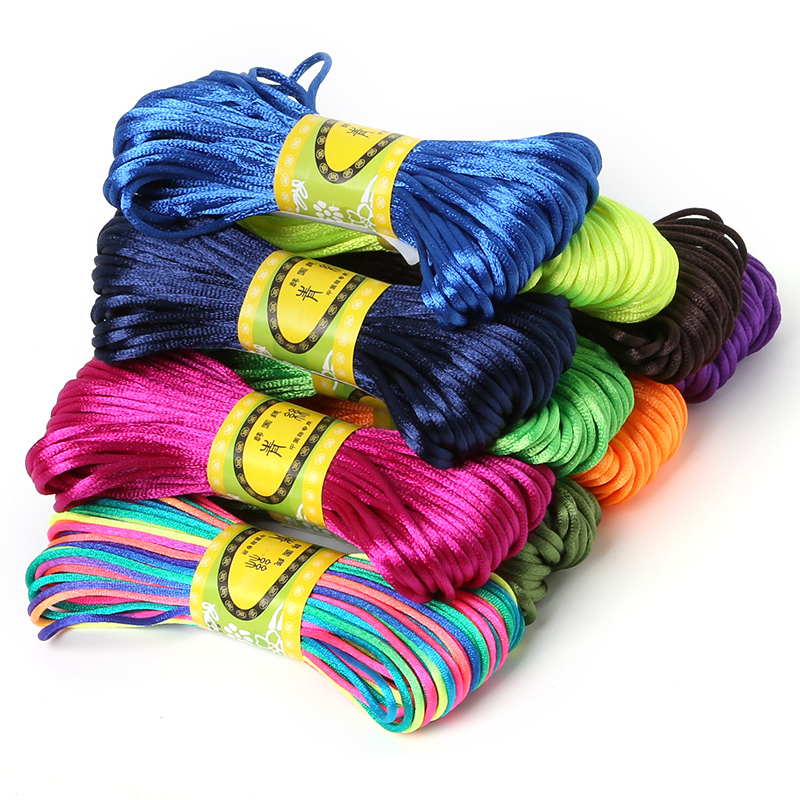 2.5mm 20 Meters Soft Satin Rat - Knotting Cord Silk ulasan dan harga