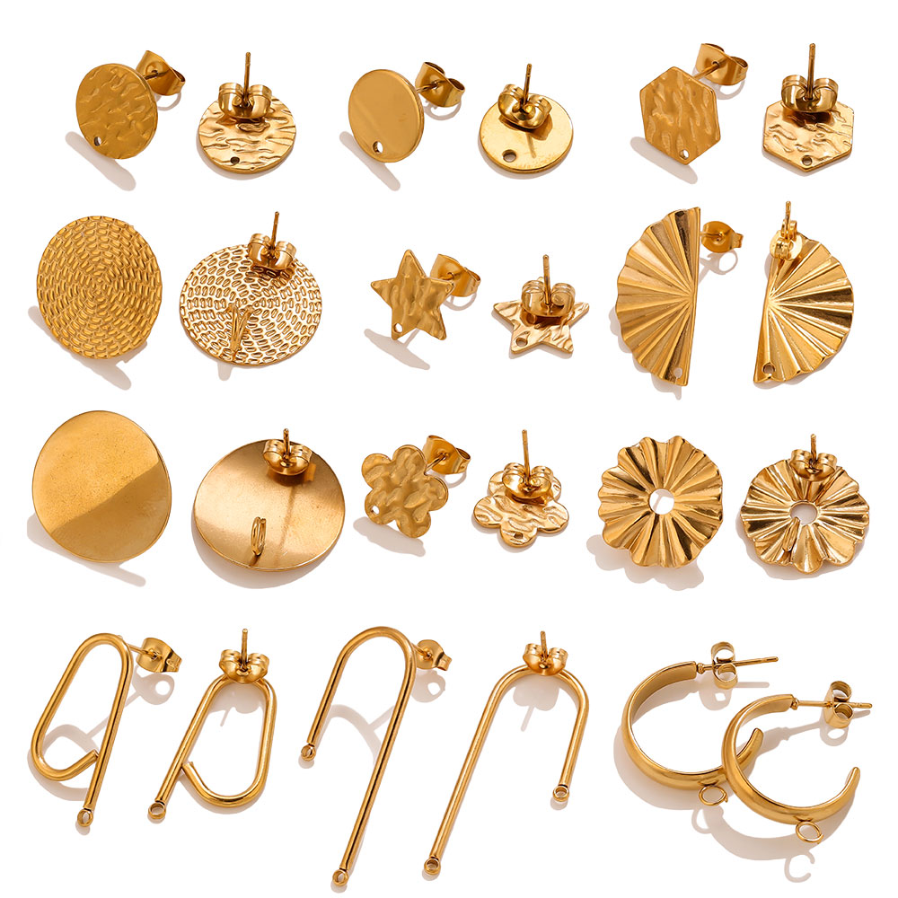 10pcs Stainless Steel Earrings - Jewelry Making Supplies Wholesale ulasan dan harga
