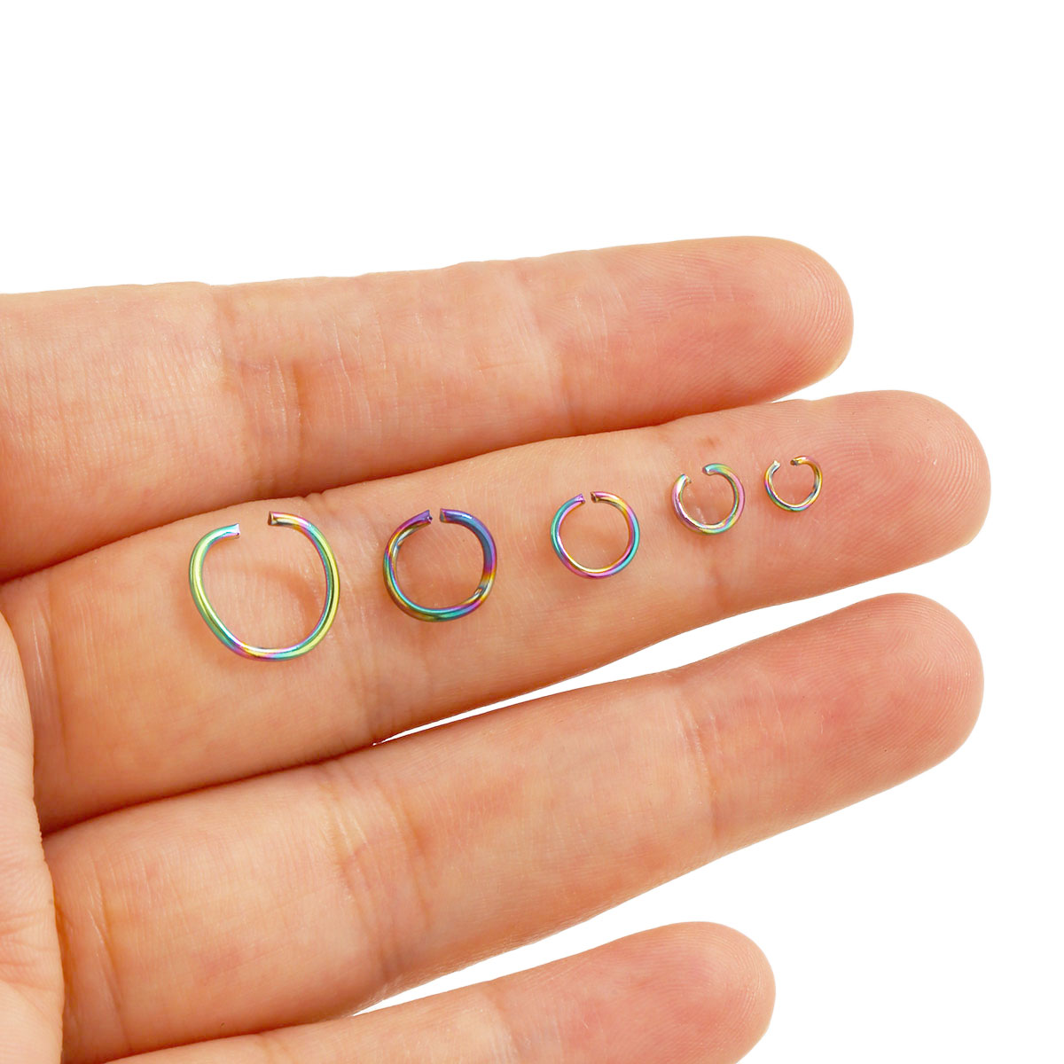 100pcs Stainless Steel Jump Ri - Jewelry Making Supplies Wholesale ulasan dan harga