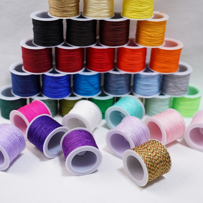 New 50M 0.8mm Crafts Nylon Cor - Knotting Cord Silk ulasan dan harga