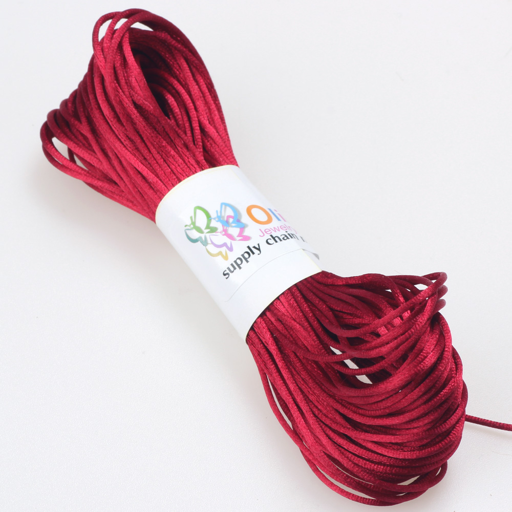 20yards/Lot 1.5mm/2.0MM Chines - Knotting Cord Silk ulasan dan harga