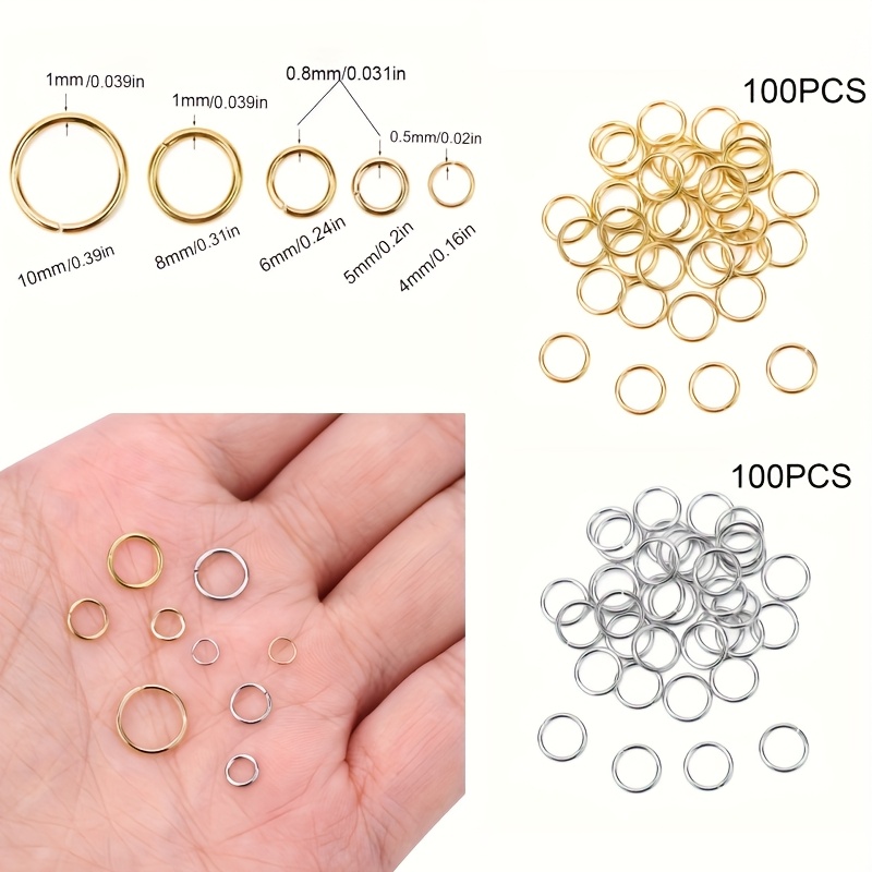 100 Jewelry Connecting Rings 3 - Jewelry Making Supplies Wholesale ulasan dan harga